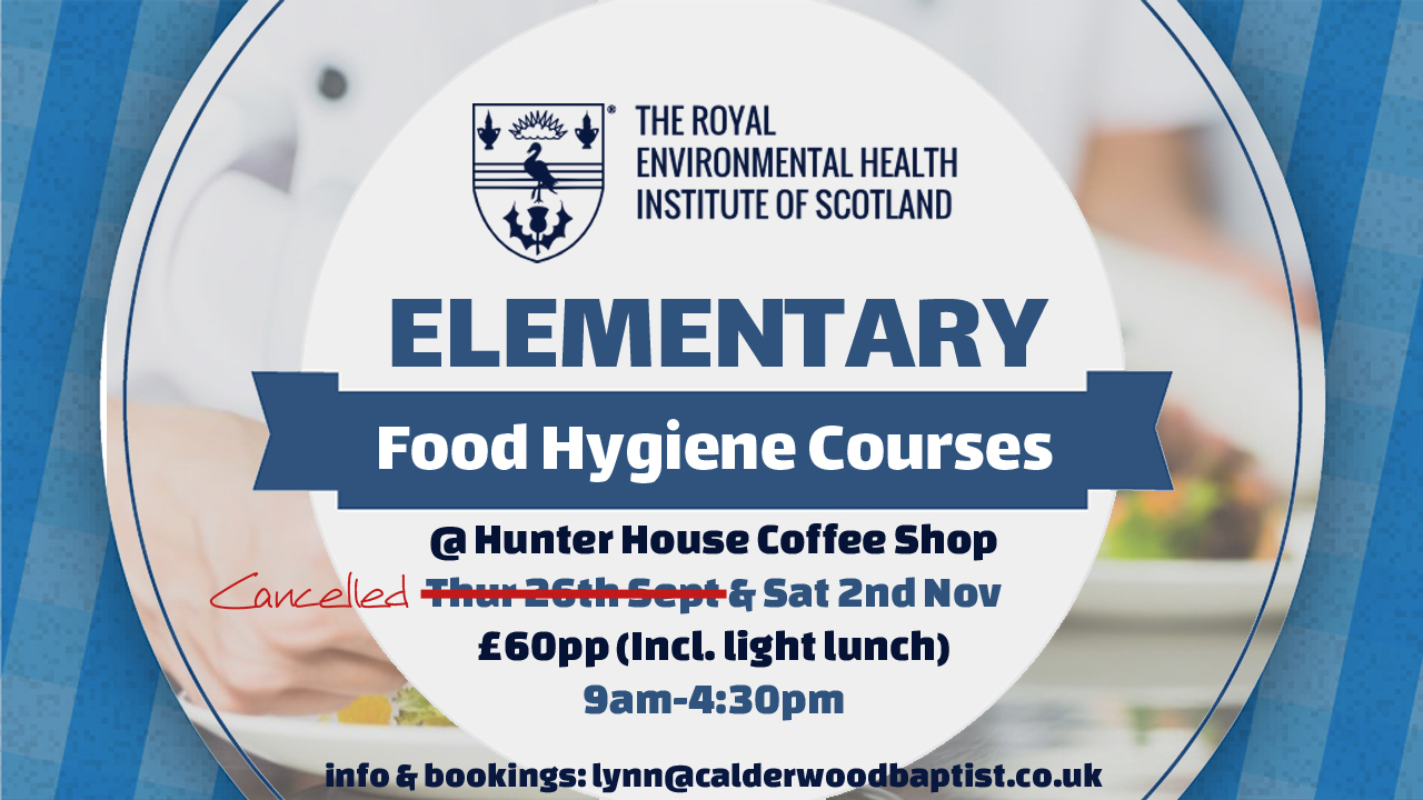 Food Hygiene Course Poster can